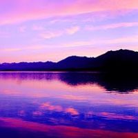 TEKAPO, morning color 180 degree panorama in South Island, NZ, Гор