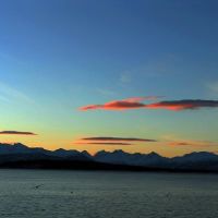Romsdalsalpene i kveldslys. Norway., Молде