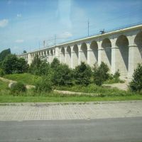 Eisenbahnbrücke in Boleslawiec, früher  Bunzlau, Болеславец