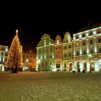 Christmas atmosphere in the market of Bolesławiec, Болеславец