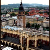 CRACOW-VIEW FROM THE TOP OF MARIACKI CHURCH, Краков