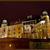 Kraków - Wawel nocą / Wawel by night - malby, Краков (обс. Форт Скала)