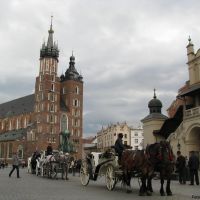 The Main Square, Kraków / Rynek Główny w Krakowie / Krakkó főtere / Piaţa principală din Cracovia (Foto: Anton Bacea), Краков (обс. Форт Скала)