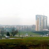 panorama w panoramio,Mielec ,widok z kładki kolejowej., Мелец
