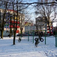 moje miasto widziane oczami dziecka z placu zabaw przy przedszkolu na ul.P.Skargi, Мелец