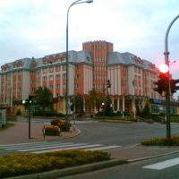Centrum Łomży - skrzyżowanie ulic Legionów i Polowej, Ломжа