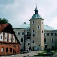 city, church, panorama, zamek, Słupsk, Polska, Слупск