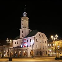 GLIWICE. Ratusz nocą/City Hall by night, Гливице