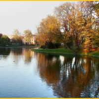 The autumn in the city park., Кельце