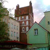 Bartoszyce-widok na Bramę Lidzbarską od ul.Warszawskiej, Бартошице