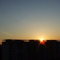 wschód słońca na osiedlu Gontyny, Щецин