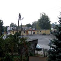 Kraśnik - Dworzec PKS widok z okna hotelu Iwona przy ul Jagielońskiej, Красник