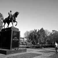 Lublin - pomnik marszałka Józefa Piłsudskiego na Placu Litewskim / statue of Marshal Jozef Pilsudski Square Lithuania, Люблин
