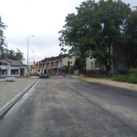 nowa ulica w Tomaszowie /new street in Tomaszów, Томашов Любельски