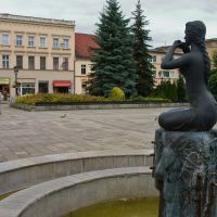 Koźle Rynek fontanna i ściana wschodnia, Кедзержин-Козле