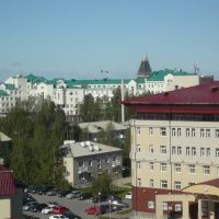 Вид на администрацию Югры из ЮГУ  ~SAG~, Ханты-Мансийск