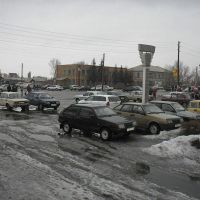 Обелиск на пересечении улиц Свердлова и Ленина, Волчиха