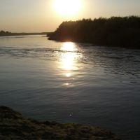 Закат на реке Чумыш, Кытманово
