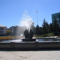 фонтан на площади, Белогорск