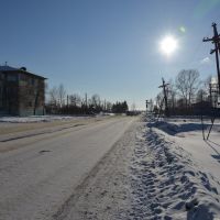 Ekaterinoslavka (2013-02) - Cross road with traffice light, Екатеринославка