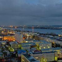 Ночная панорама Архангельска, Архангельск