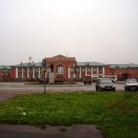 Железнодорожный вокзал в Котласе., Котлас