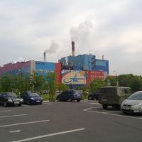 Новодвинск. Архангельский ЦБК / Arkhangelsk pulp-and-paper industrial complex in the Novodvinsk, Новодвинск