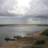 Solwychegodsk. Wychegda river from the belltower., Сольвычегодск