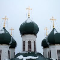 Купола, вид с колокольни, Сольвычегодск