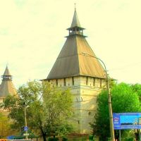 Astrachan - Wehrtürme in der Kreml-Mauer, Астрахань