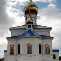 Храм Владимирской иконы Божьей Матери, иконы с торца, Ахтубинск