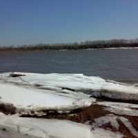 The river White (Ice ashore), Кушнаренково