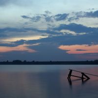 Sundown at Orlik lake, Жирятино
