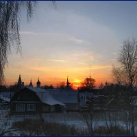 Зимний закат в Александрове, Александров