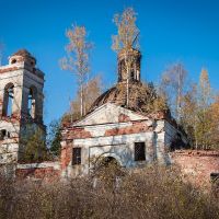 Заброшенная церковь по пути в Гусь-Хрустальный, Анопино