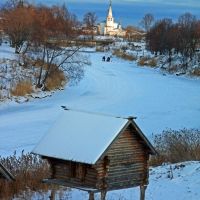 Kamenka River in winter Suzdal Russia, Суздаль
