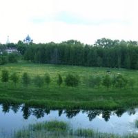 Kamenka-river view. Pan.5, Суздаль