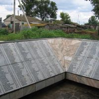 russisches Denkmal der gefallenen aus dem Ort Sapadnovka, Алущевск