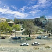 Panorama.Вид из библиотеки.The area before library, Волгоград