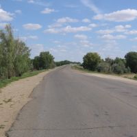 Дорога у Ленинского моста, Ленинск