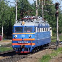 27.VI.2009. Электровоз ВЛ60К-1386 [e-locomotive VL60K-1386], станция Бабаево [station Babaevo], Бабаево