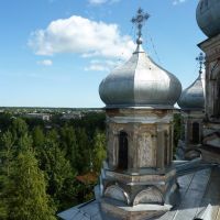 Vytegra. Cupolas of cathedral Sreteniya Gospodnya — Купола собора Сретения Господня, Вытегра