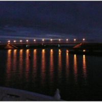 Sheksna - vista noturna da ponte - Russia .τ®√ℓΞΛج, Шексна
