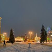 360° morning  panorama of the surroundings of Lenin Square / 360° утренняя панорама окрестностей площади Ленина, Воронеж