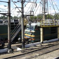 Liski. Railroad station. Electric locomotive VL80 / Лиски. Ж.д. станция. Электровоз ВЛ80, Лиски