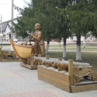 Новохоперск - Деревянная скульптура Петра I, Новохоперск