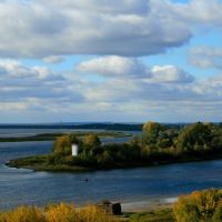 Городец. Вид на Волгу. (Gorodets. Volga river view.), Городец