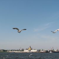 Вид на "Стрелку", Нижний Новгород