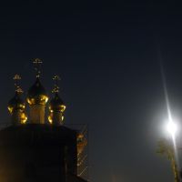 Церковь, луна, Павлово