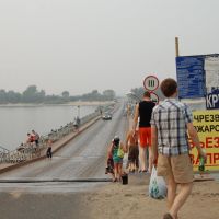 Павлово НО понтонный мост, река Ока, Павлово